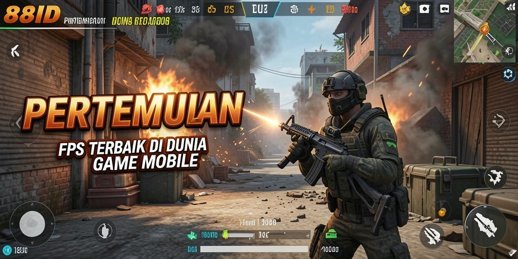Tampilan gameplay intens di 88ID dengan aksi tembak-menembak yang mendebarkan.