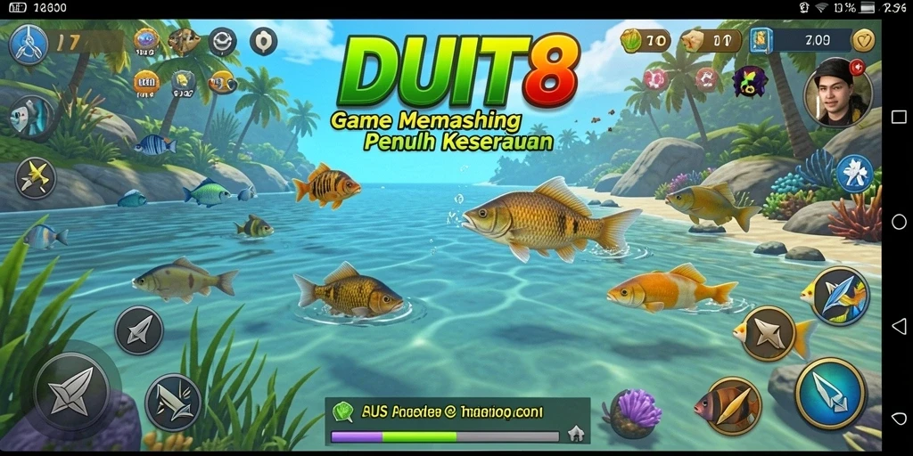 Tampilan screenshot memancing yang seru di DUIT8.