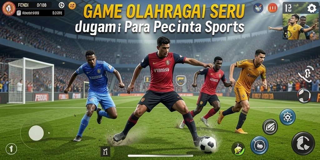 Tampilan gameplay <strong>FENDI188</strong> yang intens dengan aksi olahraga seru.