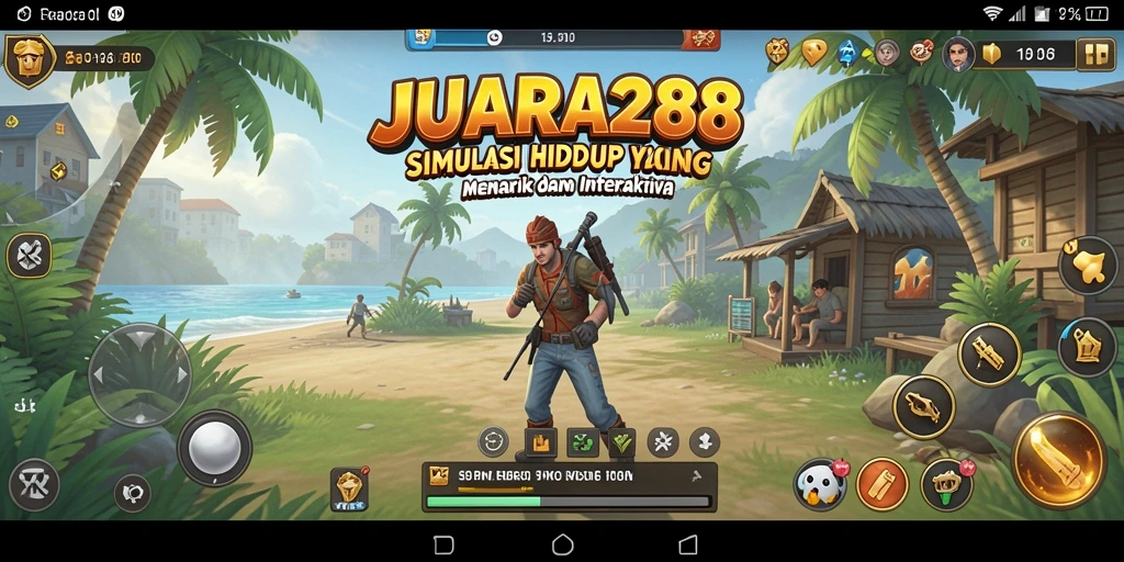 Tampilan gameplay JUARA288 dalam simulasi kehidupan yang seru.